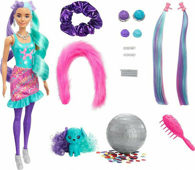 Barbie Puppe Color Reveal Hair Feature (Verschiedene Designs/Sortimente von Designs) 1 Stk