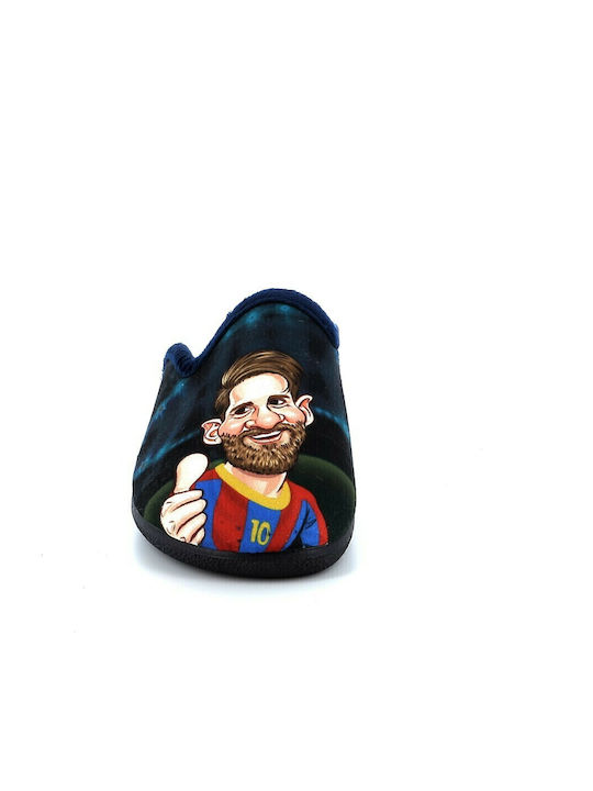 Lionel Messi Winterliche Herrenhausschuhe Blau