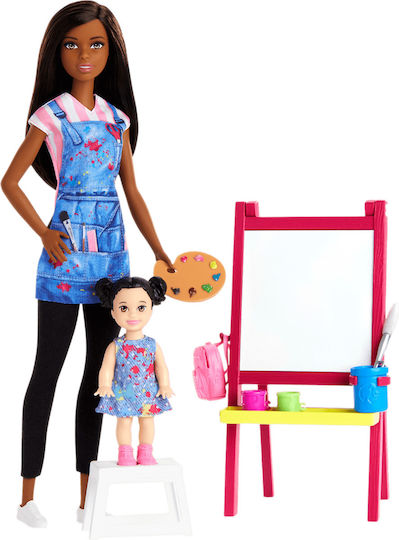 Barbie Teacher Painter Doll Set for 3++ Years