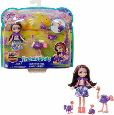 Mattel Ofelia Ostrich Задайте Enchantimals за 4++ Години