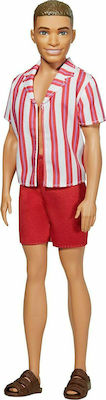 Barbie 60th Anniversary Ken Collectible Doll Throwback Beach Look With Swimsuit And Sandals for 3++ Years