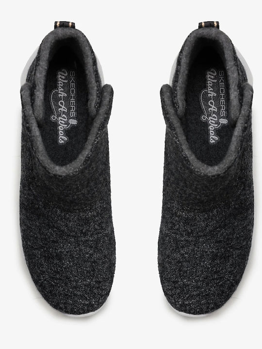 On The Go Suede Women's Ankle Boots Platform Gray
