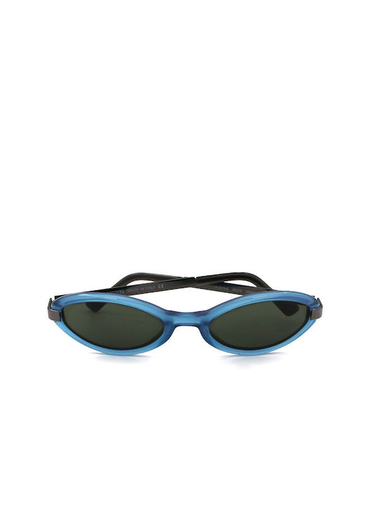 Moschino Women's Sunglasses with Blue Frame and Green Lens M3573-S 256/31