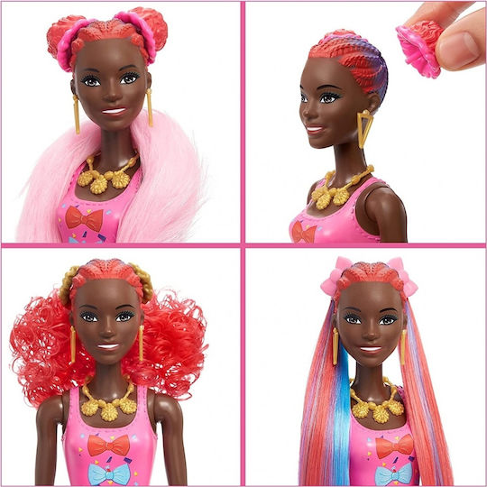 Barbie Hair Swaps Glittery Blue Puppe Color Reveal für 3+ Jahre alt+ Jahre