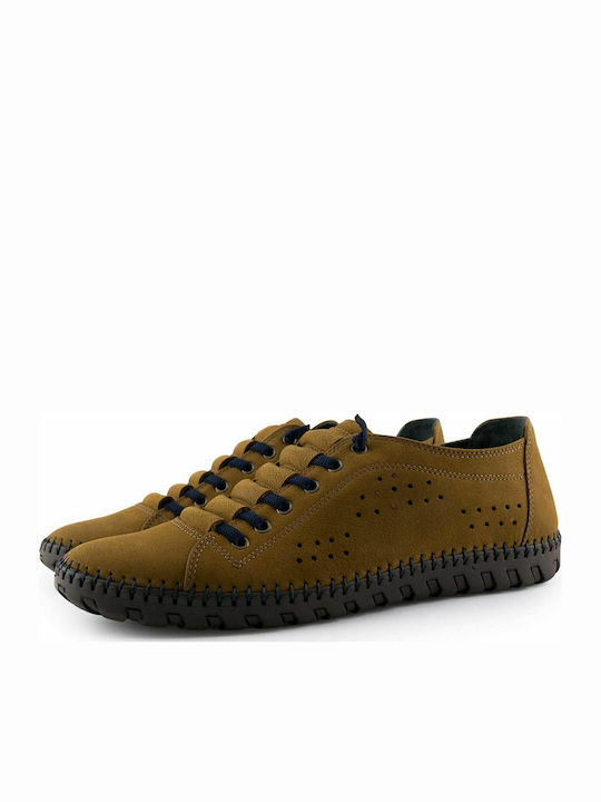 Leder Herren Freizeitschuhe Anatomisch Tabac Braun