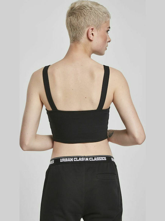 2 Pack Women's Summer Cotton Sleeveless Crop Top Black/White