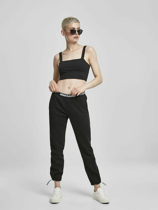 2 Pack Women's Summer Cotton Sleeveless Crop Top Black/White