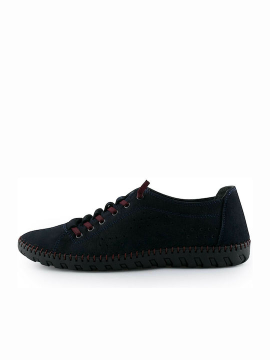 Leder Herren Freizeitschuhe Anatomisch Blau