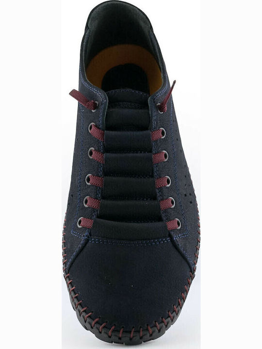 Leder Herren Freizeitschuhe Anatomisch Blau