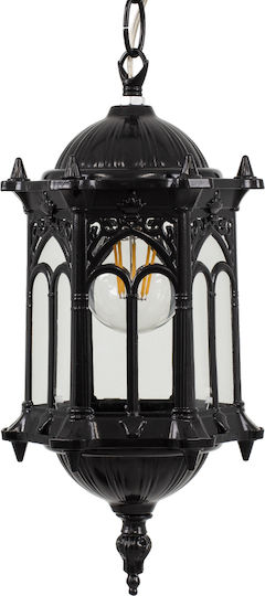 GloboStar Darcy Pendant Light Black Grid with Socket E27 16x16x32.5cm
