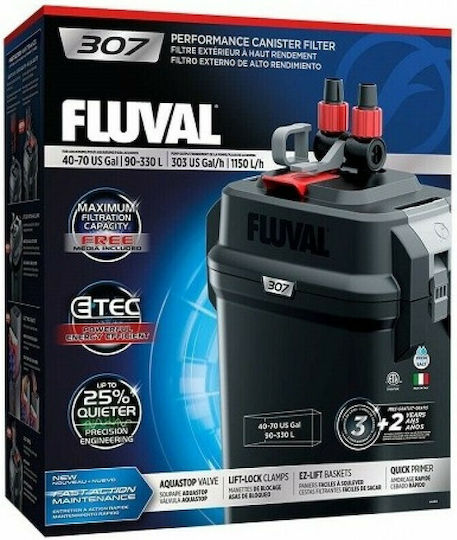 Fluval 071 External Filter 10W for Aquariums up to 130lt with Performance 550lt/h