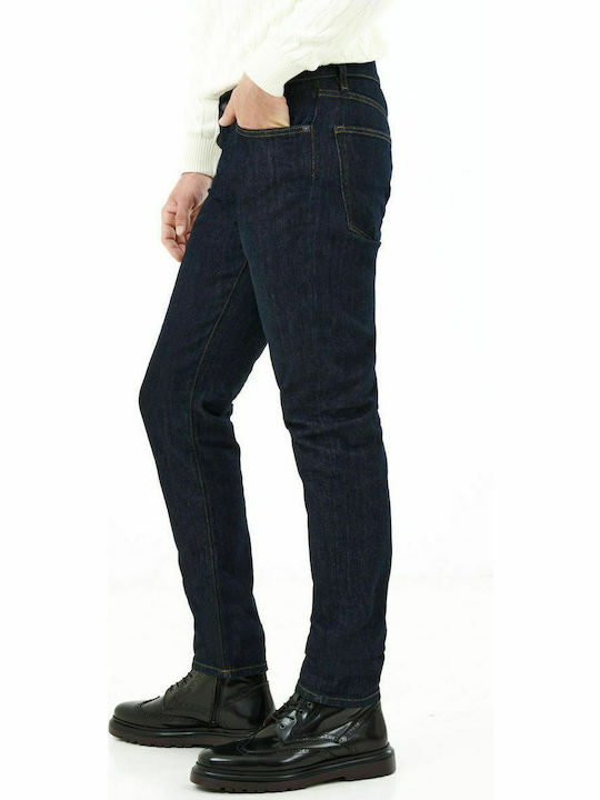 Hayes Ανδρικό Παντελόνι Τζιν με Slim Straight Εφαρμογή Navy Μπλε