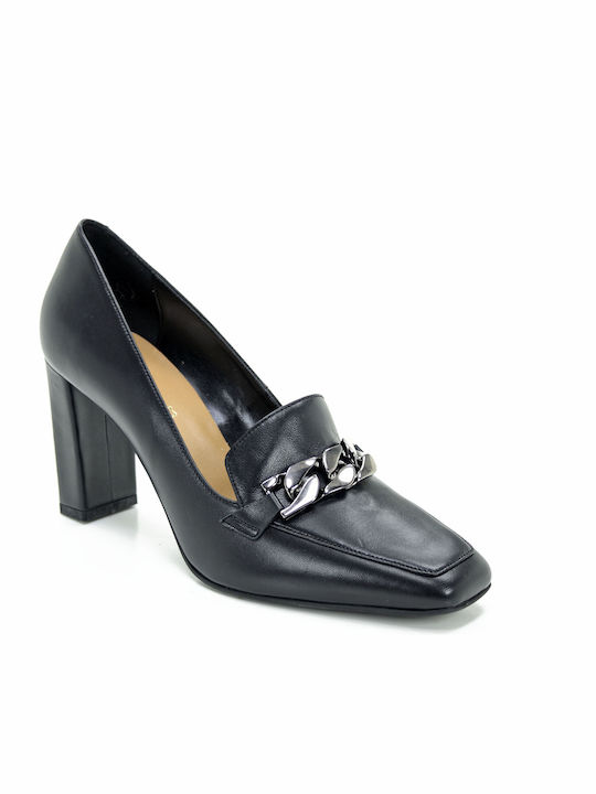 Sopasis Shoes Leather Black Heels 701.03X