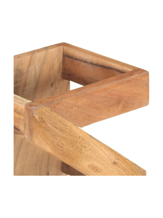 vidaXL Perete Cămară de Băuturi Lemn pentru 5 Sticle Bej 18x15x70εκ.
