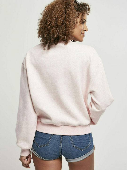 Urban Classics TB4102 Women's Sweatshirt Pink Melange