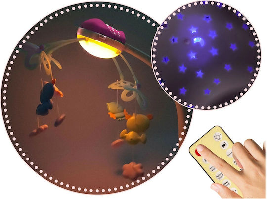 Ricokids Μόμπιλε Κούνιας με Προτζέκτορα Καρουζέλ με Προβολέα και Ήχους