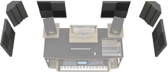EQ Acoustics Project Room Set of Sound Absorbing (4pcs) in Gray Color