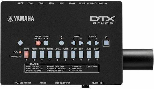 Yamaha Ηλεκτρονικά Ντράμς DTX-402K Set σε Μαύρο Χρώμα