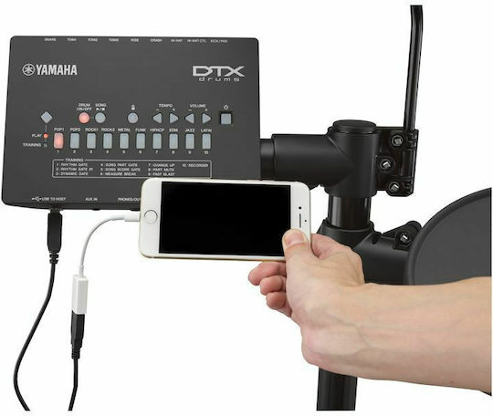 Yamaha Ηλεκτρονικά Ντράμς DTX-402K Set σε Μαύρο Χρώμα