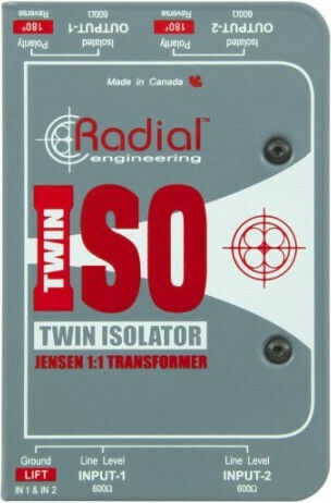 Radial Twin-Iso Παθητικό DI Box 2 Καναλιών
