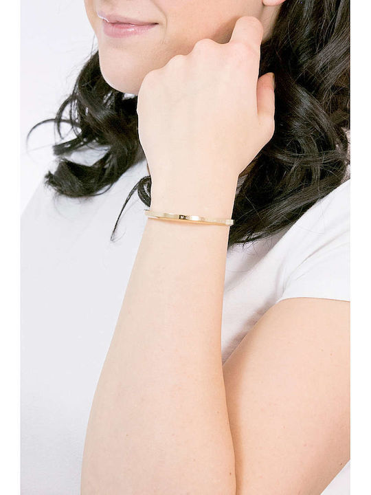 Daniel Wellington Classic Small Women's Bracelet Handcuff Made of Gold Plated Stainless Steel 15.5cm
