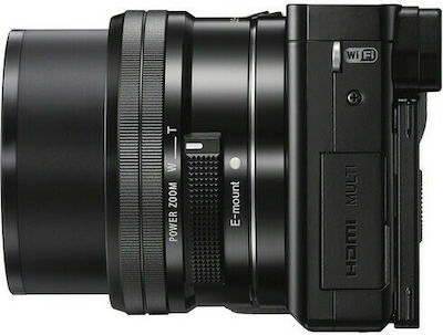 Sony Mirrorless Φωτογραφική Μηχανή α6000 Crop Frame Kit (E PZ 16-50mm F3.5-5.6 OSS) Black