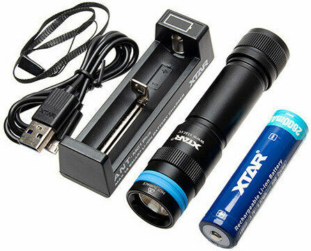 XTAR D20 Φακός Κατάδυσης Επαναφορτιζόμενος LED με Φωτεινότητα 1000lm για Βάθος έως 50m