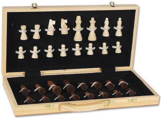 Natural Games Σκάκι από Ξύλο με Πιόνια 40x40cm