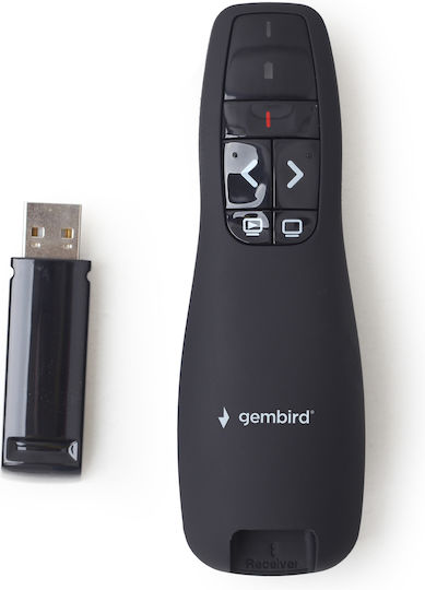 Gembird Presenter με Κόκκινο Laser και Πλήκτρα Slideshow
