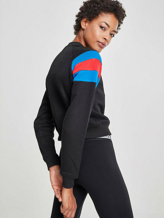 Urban Classics Women's Cropped Sweatshirt Black