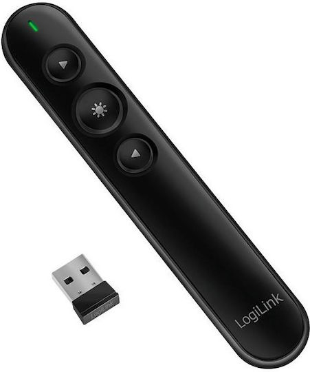 LogiLink Prezentator Wireless cu Laser Roșu și Taste Slideshow