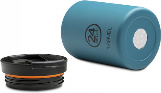 24Bottles Travel Tumbler Кутия за обяд Термос Inox Син 350мл 1бр
