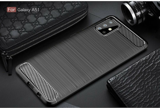Hurtel Back Cover Σιλικόνης Μαύρο (Galaxy A51)