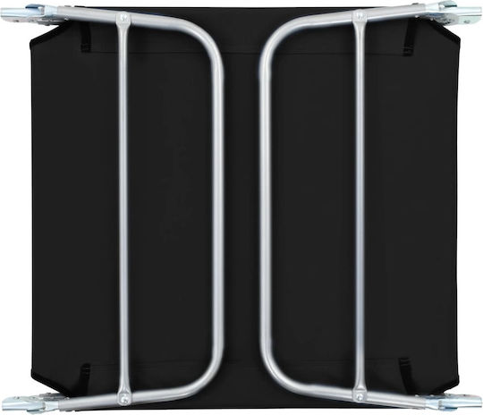 vidaXL Strandliegen Schwarz Faltbar 182x56x24.5cm. 2Stück