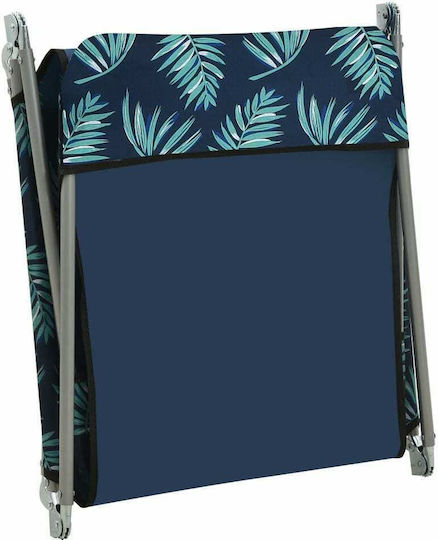 vidaXL Foldable Steel Beach Sunbeds Green 182x55x24cm 2pcs