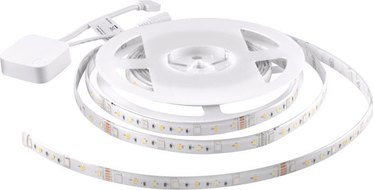 Polux Smart Ταινία LED Wi-Fi 220V RGBW Φως 5m με Τροφοδοτικό & WiFi Controller