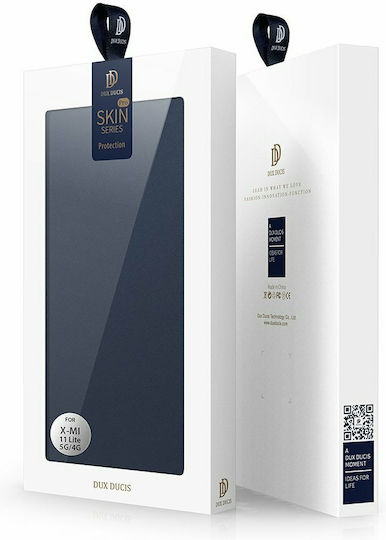 Dux Ducis Skin Pro Book Synthetic Leather Navy Blue (Xiaomi Mi 11 Lite / 11 Lite 5G / 11 Lite 5G NE)