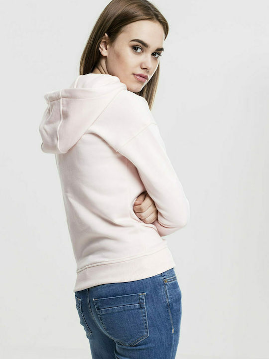 Urban Classics TB1524 Women's Hooded Sweatshirt Light Pink