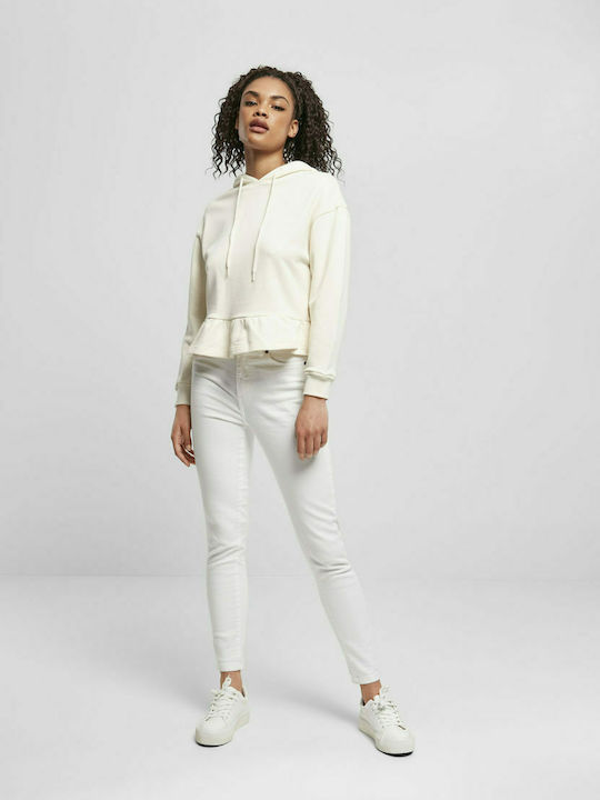Women's Sweatshirt with Hood White Sand