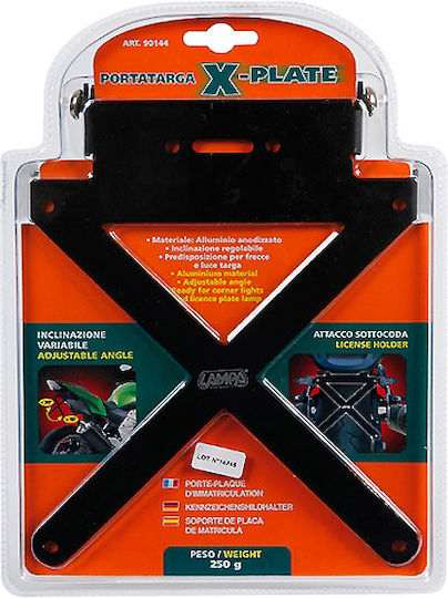 Lampa Foldable Motorcycle License Plate Holder Xplate for Motorcycle License Plate Holder X Plate Foldable