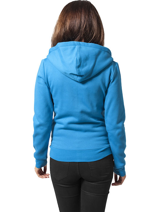 Urban Classics TB079 Women's Hooded Cardigan Turquoise