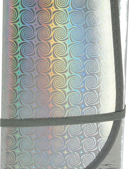 Sumex Parasolar Parbriz Auto Interior cu Ventuză Argintiu vopsit 145x80cm