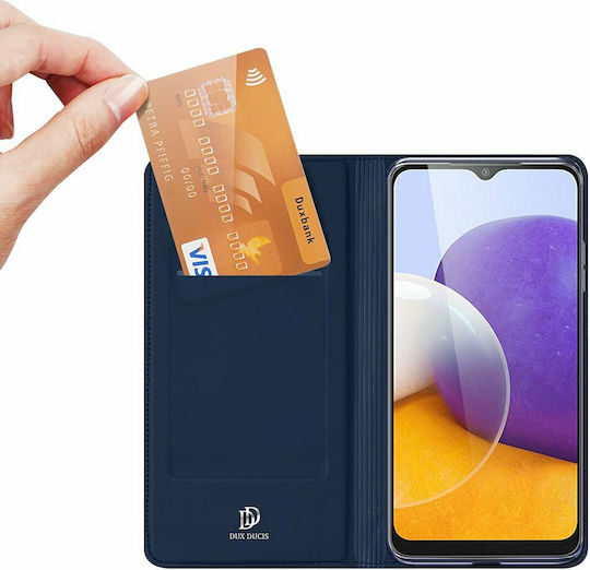 Dux Ducis Skin Pro Book Δερματίνης Μπλε (Galaxy A22 4G)