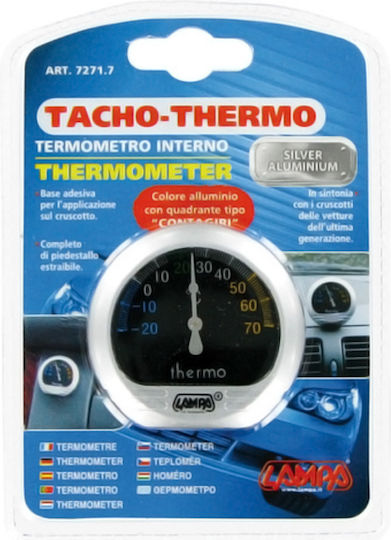 Lampa Car Clock Analog Instrument Aluminum