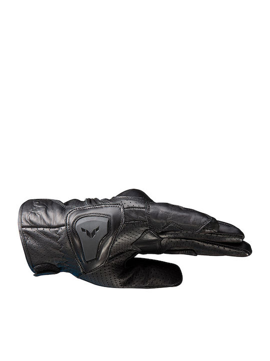 Nordcode Throttle Summer Men's Motorcycle Gloves Leather Waterproof Black