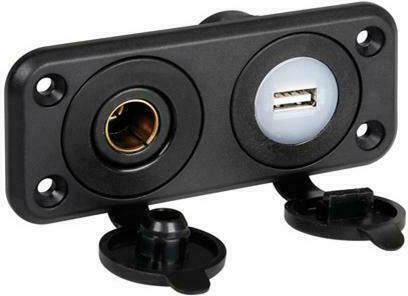 Lampa Für das Auto Doppelter für Steckdosen 105x45mm zur Montage auf Dashboard
