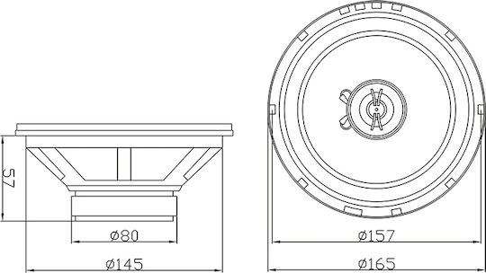 Blow R-165 Σετ Ηχεία Αυτοκινήτου 6.5" με 60W RMS (2 Δρόμων)