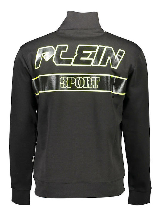 Plein Sport Men's Sweatshirt Jacket with Pockets Black