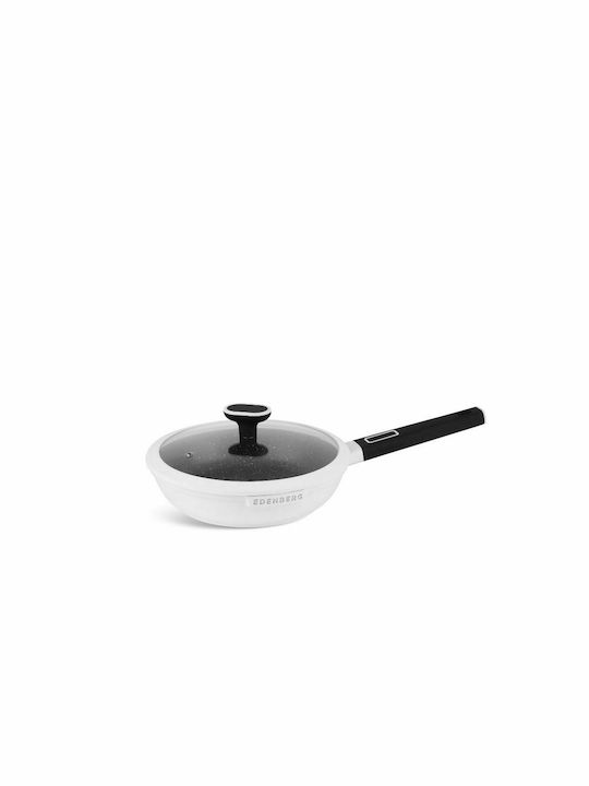 Edenberg Cookware Set of Aluminum with Non-stick Coating White 12pcs