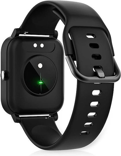 Nedis BTSW002BK 43mm Waterproof Smartwatch with Heart Rate Monitor (Black)